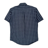 Tommy Hilfiger Checked Short Sleeve Shirt - Large Blue Cotton