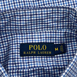 Polo By Ralph Lauren Checked Shirt - Medium Blue Cotton