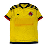 Colombia 2015 Adidas Football Shirt - Small Yellow Polyester