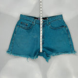 Silver Tab Levis Baggy Denim Shorts - 30W UK 10 Blue Cotton