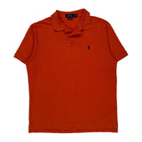Polo By Ralph Lauren Slim Fit Polo Shirt - Large Orange Cotton
