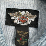 An American Legend Harley Davidson Denim Jacket - Medium Light Wash Cotton