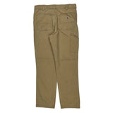 Carhartt Carpenter Trousers - 35W 32L Khaki Cotton