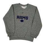 St. Louis Rams Nike Football Sweatshirt - Small Gray Cotton