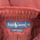 Ralph Lauren Shirt - XL Burgundy Cotton