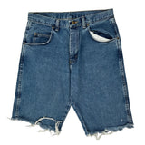 Wrangler Denim Shorts - 32W 10L Blue Cotton