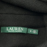 Ralph Lauren Striped Asymmetric Sweater - Medium Black & White Cotton