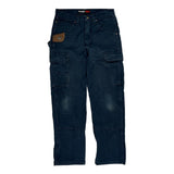 Wrangler Cargo Pants - 32W 30L Dark Wash Cotton