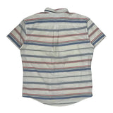 Tommy Hilfiger Striped Short Sleeve Shirt - 2XL Blue Cotton