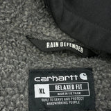 Rain Defender Sherpa Lined Carhartt Hoodie - XL Black Cotton