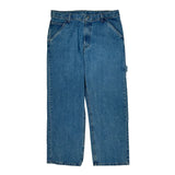 Lee Carpenter Jeans - 35W 30L Blue Cotton