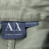 Armani Exchange Trousers - 29W UK 8 Green Cotton