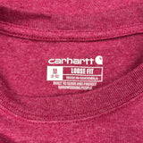 Carhartt T-Shirt - Medium Red Cotton