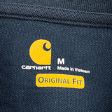 Carhartt Polo Shirt - Medium Navy Cotton