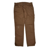 Dickies Carpenter Pants - 36W 32L Brown Cotton