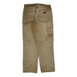 Utility Dickies Carpenter Pants - 32W 31L Beige Cotton