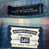 Lee Checked Flannel Shirt - XL Multicoloured Cotton