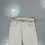 Levis Jeans - 32W 30L White Cotton