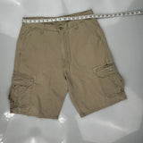 Wrangler Cargo Shorts - 36W 11L Khaki Cotton