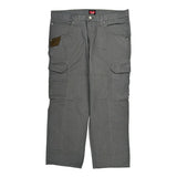 Wrangler Cargo Trousers - 39W 30L Grey Cotton