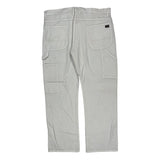 Dickies Carpenter Trousers - 40W 31L White Cotton