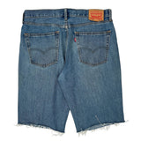 Levis Denim Shorts - 36W 11L Blue Cotton