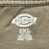 Dickies T-Shirt - 2XL Green Cotton