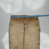 Carhartt Carpenter Trousers - 38W 29L Brown Cotton