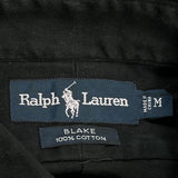 Blake Ralph Lauren Shirt - Medium Black Cotton