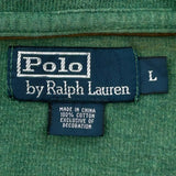 Polo By Ralph Lauren 1/4 Zip - Large Green Cotton