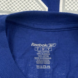 Giants Reebok Nfl T-Shirt - Small Blue Cotton
