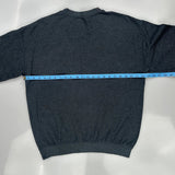 90S Blank Unbranded Sweatshirt - Medium Grey Cotton Blend