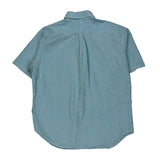 Ralph Lauren Checked Short Sleeve Shirt - XL Blue Cotton
