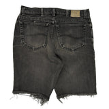 Lee Denim Shorts - 32W 11L Black Denim