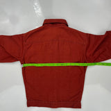 Age 9-11 Levis Denim Jacket - Large Red Cotton