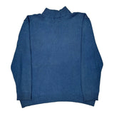Vintage Polo By Ralph Lauren 1/4 Zip - XL Blue Cotton