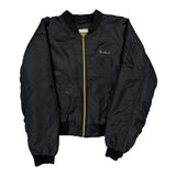 90S Southpole Ma-1 Bomber Jacket - Large Black Polyester