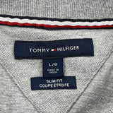 Tommy Hilfiger Slim Fit Polo Shirt - Large Grey Cotton