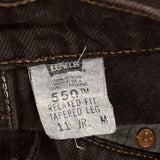 Made In USA Levis 550 Jeans - 30W UK 10 Brown Cotton