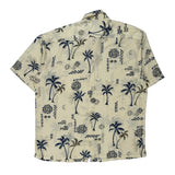 Pierre Cardin Hawaiian Shirt - XL Blue Viscose