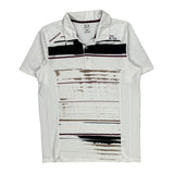 Oakley Striped Polo Shirt - Large Brown Polyester