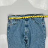 501 Levis Denim Shorts - 38W 14L Light Wash Denim