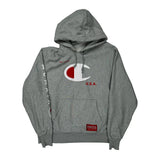 Reverse Weave Champion Hoodie - XL Grey Cotton
