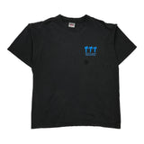 Oneita Graphic T-Shirt - XL Black Cotton