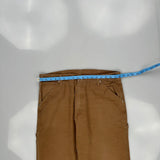 Wrangler Carpenter Pants - 35W 32L Brown Cotton Blend