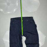 Dickies Carpenter Trousers - 36W 31L Navy Cotton