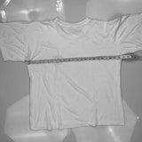 Small Logo Unbranded T-Shirt - Large White Cotton