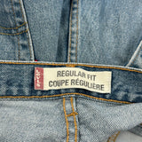 Levis Regular Fit Jeans - 34W 30L Blue Denim