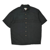 Comfort Fit Quiksilver Hawaiian Shirt - XL Black Cotton