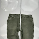 Carhartt Carpenter Pants - 40W 30L Green Cotton